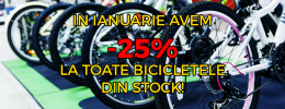 Comunicat Presa BikeXCS.ro - 25% reducere la 52 de modele de biciclete 