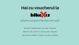 Comunicat Presa BikeXCS: 10% reducere la bicicletele cumparate cu voucher „Biciclisti in Bucuresti”